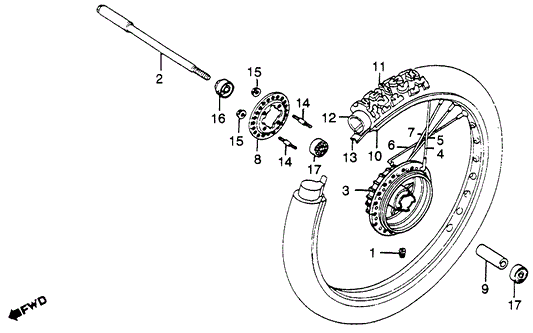 Spoke Assy. C, Fr.