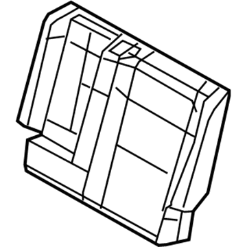 Cover Rear Seat Back Left