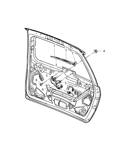New 2005-2008 Fits Chrysler Pacifica Blade-Rear Wiper - Part # 5102242AB