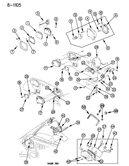 Seat, Headlamp Left
