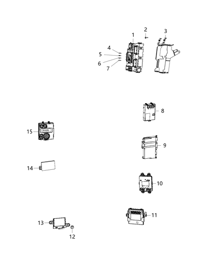 Bracket Body Control Module