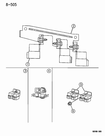 Relay, Time Delay, Passive Restraint, A/C