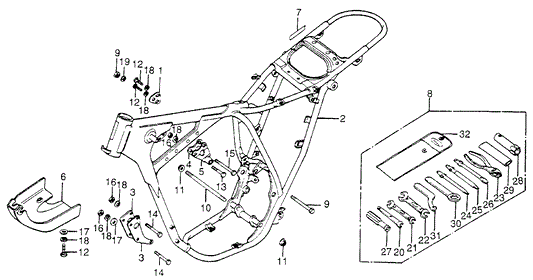 Plate, Fr. Engine Hanger