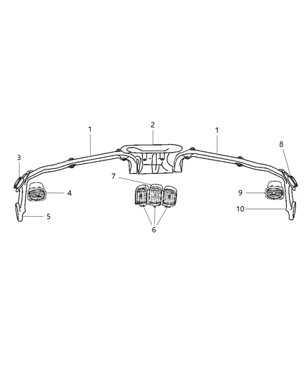 Outlet A/C & Heater W/Ir Sensor And Harness