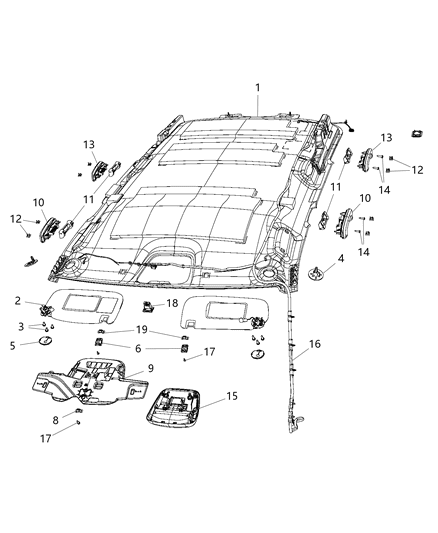 New 2013 Fits Chrysler Grand Cherokee Handle-Grab - Part # 1TN62HDAAB