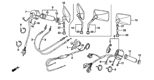 Cable B, Throttle
