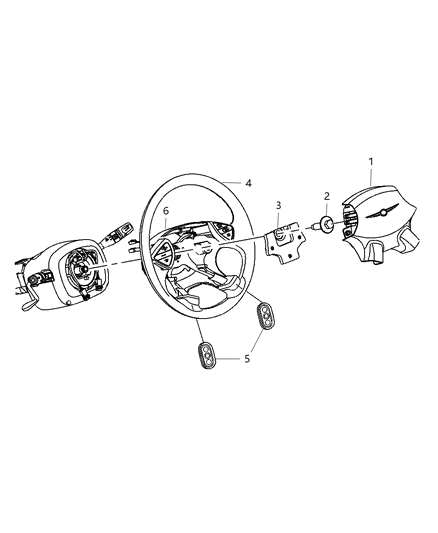 New 2004-2008 Fits Chrysler Pacifica Wheel-Steering - Part # 1AG241DVAA