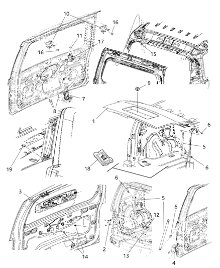 New 2008-2012 Fits Chrysler Liberty Bumper-Glass - Part # 57010243AB