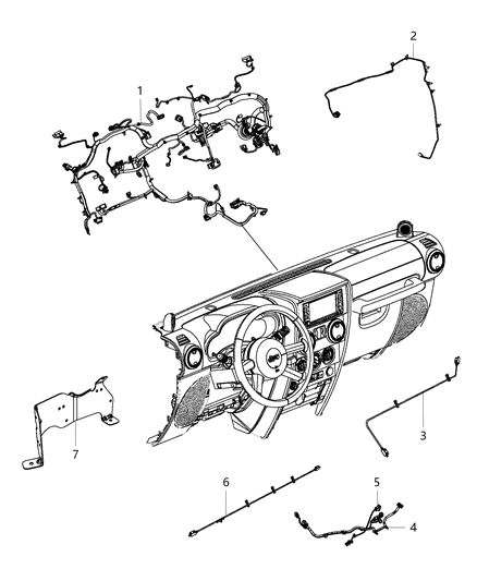 New 2013 Fits Chrysler Wrangler Wiring-Jumper - Part # 68160846AA