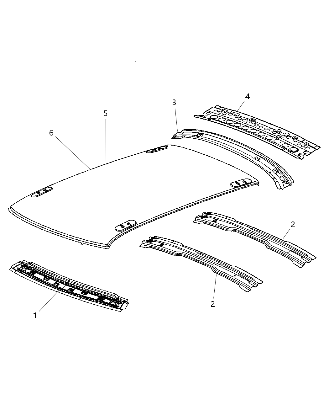 Panel Roof Without Sunroof Opening