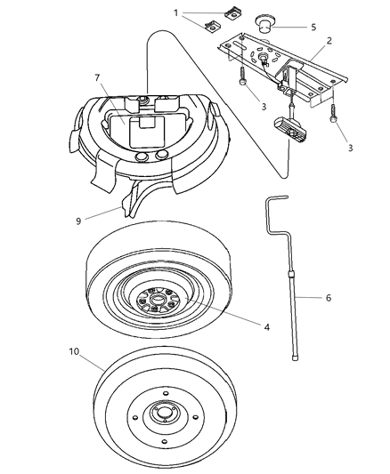 Winch Spare Tire Carrier