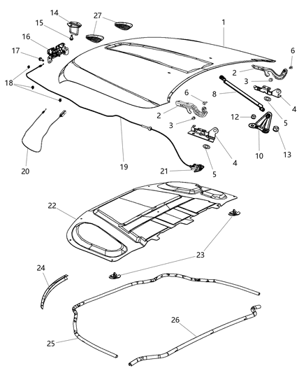 Release Hood Latch With Cable