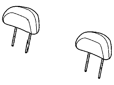 New 2008 Fits Chrysler PT Cruiser Headrest-Rear - Part # 1LS791DAAA