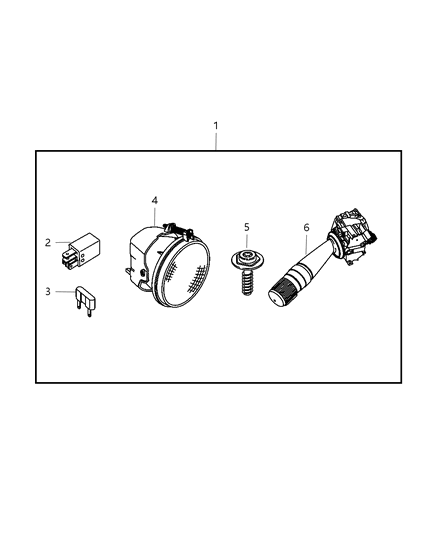 New Fits Chrysler Fog Light Kit - Part # 82209354