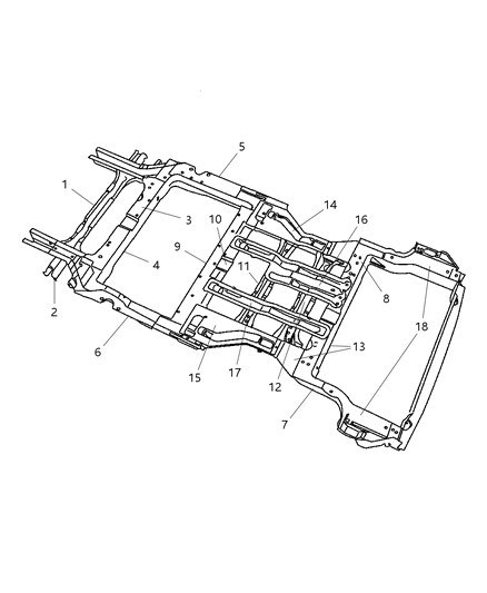 Crossmember Floor Pan