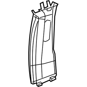 New 2019-2021 Fits Chrysler Pacifica, Voyager Molding-B Pillar Upper - Part # 5RH54PD2AJ