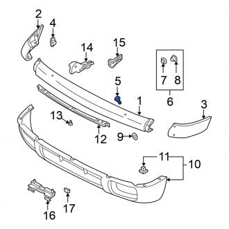 New Fits Nissan, Front Bumper Cover Bolt - Part # 622970W010