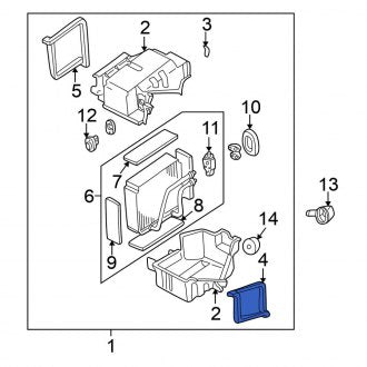 New Fits Nissan, A/C Evaporator Core Case Seal - Part # 2728786Y00