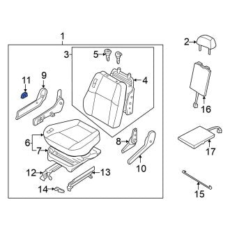 New Fits Nissan, Front Right Seat Back Recliner Adjustment Handle - Part # 874180W002