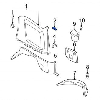 New Fits Nissan, Left Upper Quarter Panel Trim Cap - Part # 849492W602