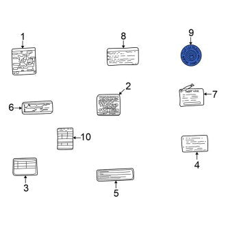 New Fits Nissan, Caution Label - Part # 918803S010