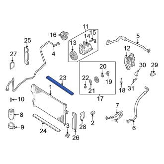 New Fits Nissan, Upper A/C Condenser Seal - Part # 921823S500