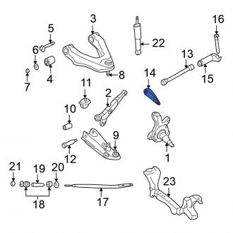 New  1998-2003 Front Torsion Bar Adjusting Arm Fits, Nissan Frontier - Part # 54080-01G10