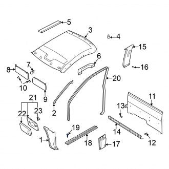 New Fits Nissan, Door Sill Plate Clip - Part # 015530054U