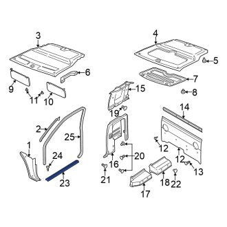 New Fits Nissan, Front Right Door Sill Plate - Part # 769518B400