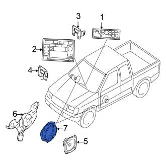 New Fits Nissan, Left Radio Speaker Bracket - Part # 281659Z700