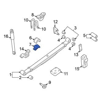 New Fits Nissan, Leaf Spring Insulator - Part # 550528B400