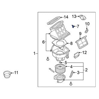 New Fits Nissan, HVAC Blower Motor Housing Clip - Part # 2713750Y00