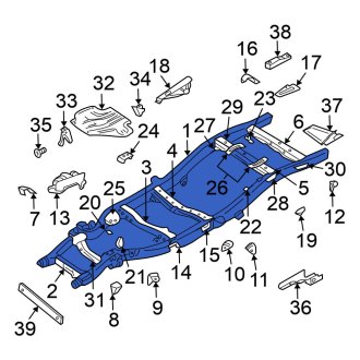 New OEM Frame Rail Fits, 2000-2004 Nissan Xterra - Part # 50100-7Z820