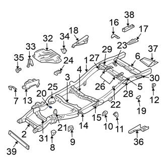 New Fits Nissan, Clutch Hydraulic Line Bracket - Part # 5091531G00