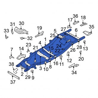 New OEM Frame Rail Fits, 2000-2004 Nissan Xterra - Part # 50100-7Z811