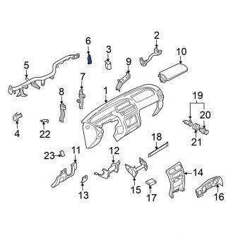 New Fits Nissan, Instrument Panel Crossmember Bracket - Part # 681389Z000