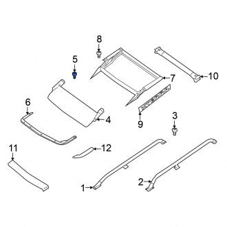 New Fits Nissan, Sunroof Deflector Screw - Part # 299207Z800