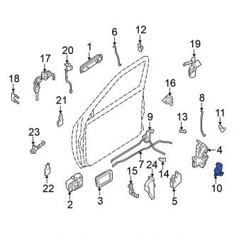 New Fits Nissan, Front Left Door Lock Rod Cover - Part # 805199Z400