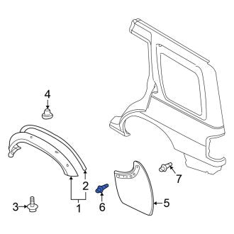 New Fits Nissan, Rear Mud Flap Screw - Part # 0834051208