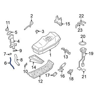 New Fits Nissan, Fuel Filler Hose - Part # 172275S500