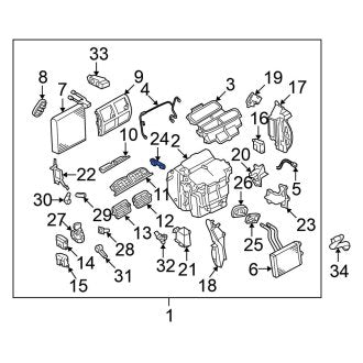 New Fits Nissan, Left HVAC Blower Motor Bracket - Part # 271758M200