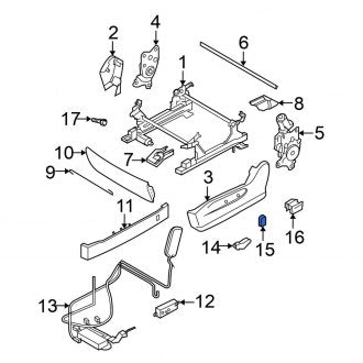 New Fits Nissan, Left Seat Back Recliner Adjustment Handle - Part # 87013C9915