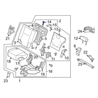 New Fits Nissan, Rear Left Headrest Guide - Part # 876023W502