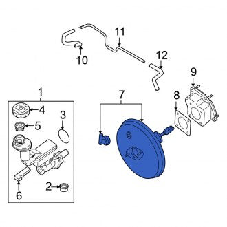 New OEM Power Brake Booster Fits, 2011-2015 Nissan Rogue - Part # D7210-JG22A