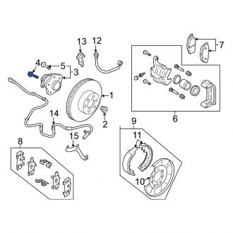 New Fits Nissan, Axle Hub Mounting Bolt - Part # 40056JG01A