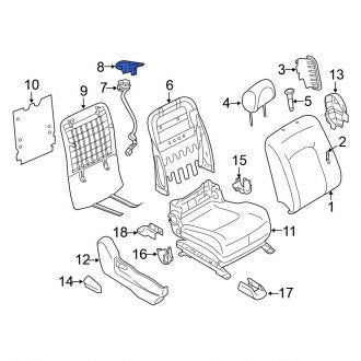 New Fits Nissan, Front Right Power Seat Switch Bezel - Part # 873321GR1C