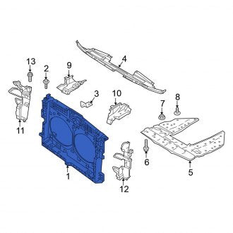 New OEM Front Radiator Support Panel Fits, 2015-2022 Nissan Murano - Part # 62500-5AA1A