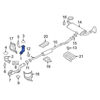 New OEM Right Catalytic Converter Fits, 2015-2024 Nissan Murano - Part # 208A2-5AG0A