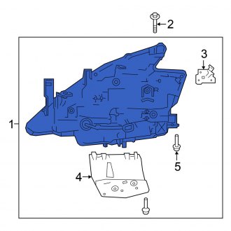 New OEM Front Right Headlight Assembly Fits, 2019-2021 Nissan Murano - Part # 26010-9UF0D