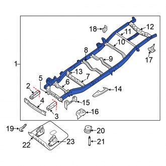 New OEM Frame Rail Fits, 2004-2009 Nissan Titan - Part # 50100-ZT10A